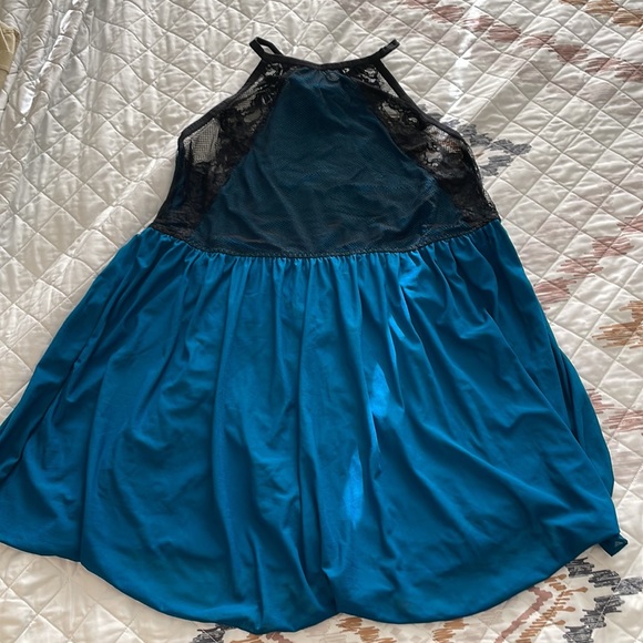 TORRID MESH LACE HALTER BABYDOLL CHEMISE - Picture 2 of 5